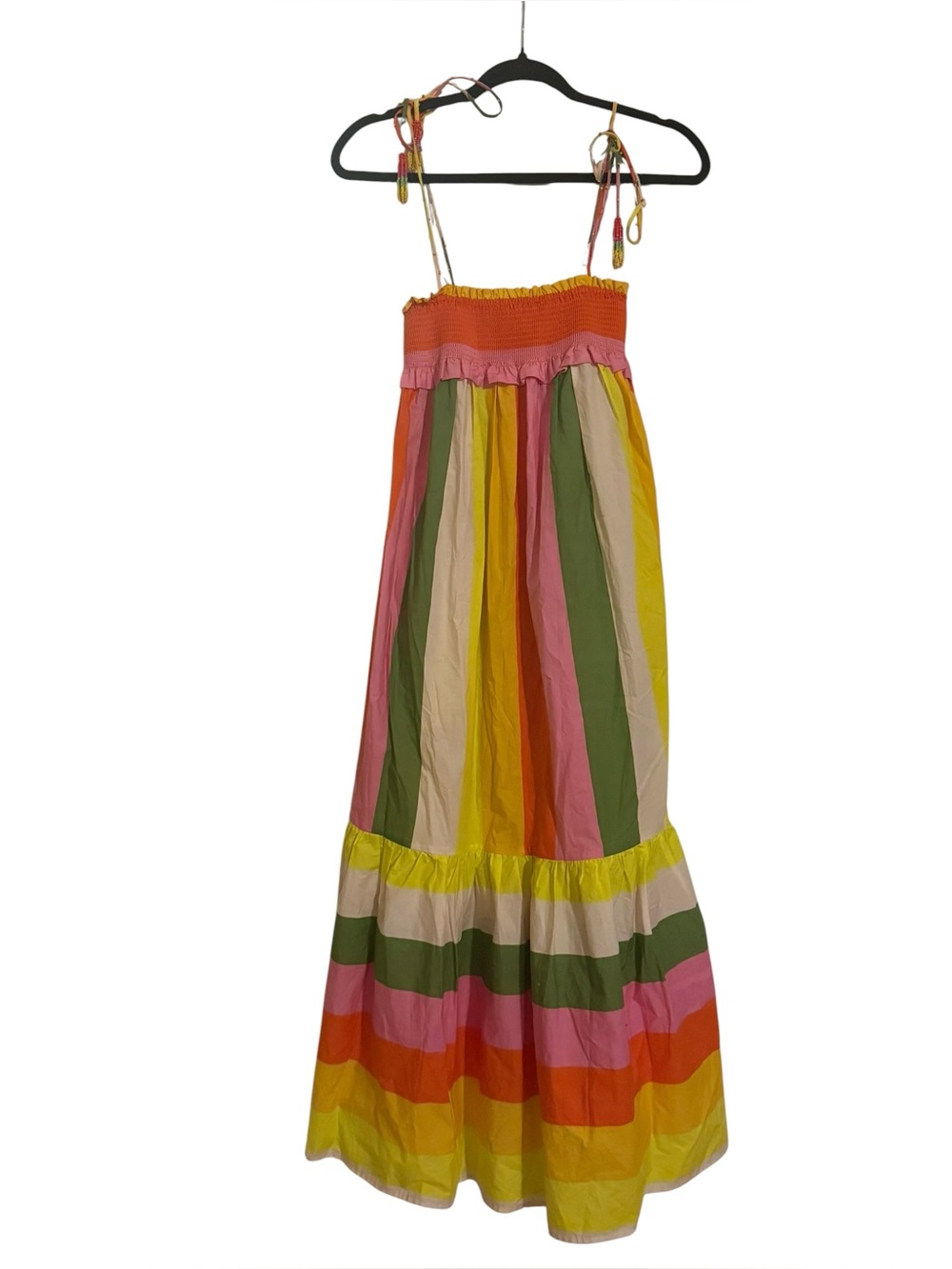 Farm Rio Sleeveless Smocked Tiered Dress Size Small - Picture 4 of 7